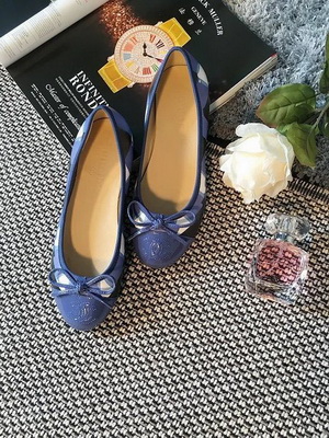 CHANEL Shallow mouth flat shoes Women--020